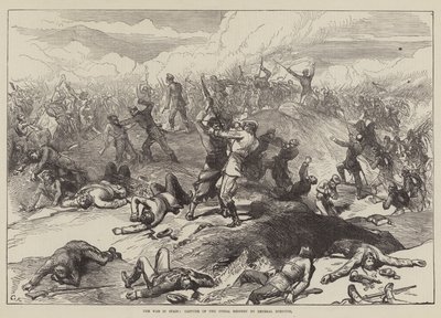 La guerra en España, captura del reducto de Oteiza por el General Moriones de Sir John Charles Robinson